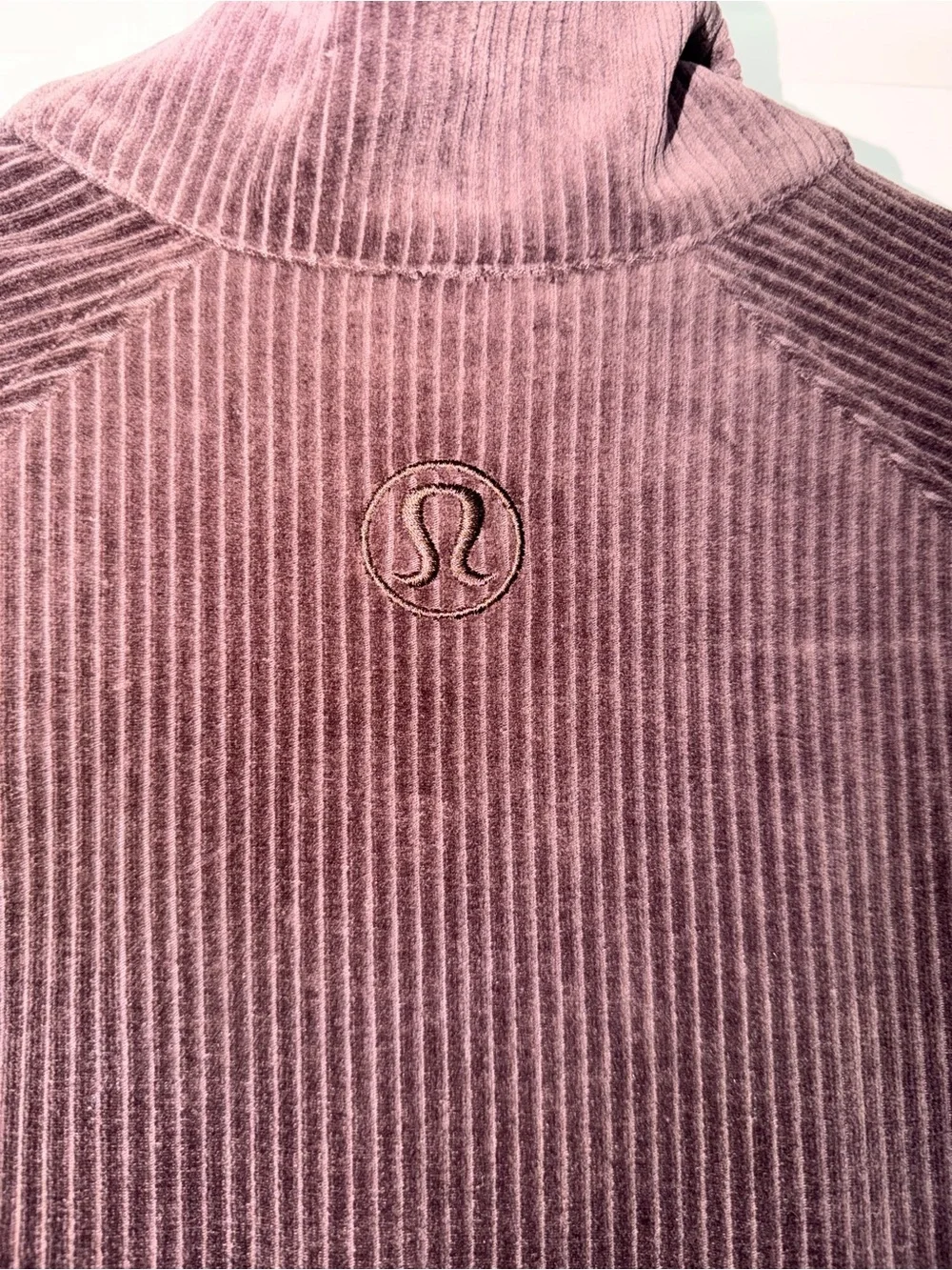 lululemon athletica Ribbed Full-Zip Jacket in Deep Brown